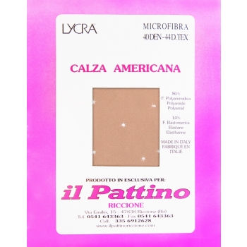 Medias de color natural con cristales