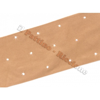 Medias de color natural con cristales