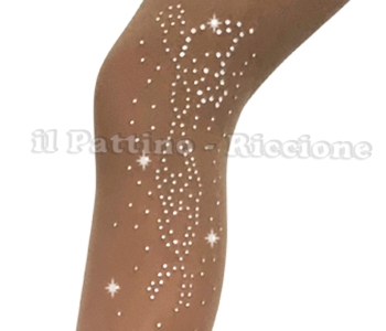Medias para patinaje color natural MICRO SHINE MARIPOSA