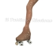 Medias para patinaje color natural MICRO SHINE MARIPOSA