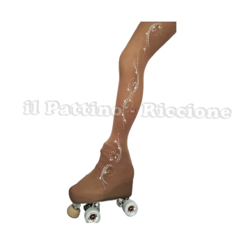 Medias para patinaje color natural MICRO SHINE OLA