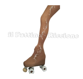 Medias para patinaje color natural MICRO SHINE OLA