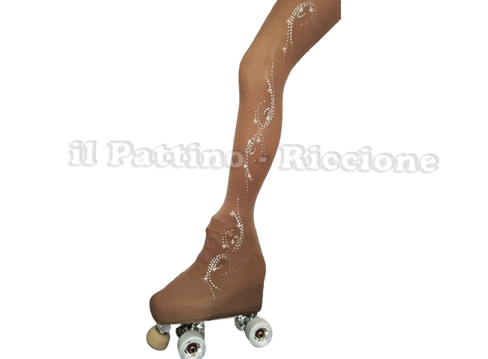 Medias para patinaje color natural MICRO SHINE OLA