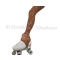 Medias para patinaje color natural con estribo MICRO SHINE FLORE