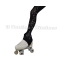 Medias para patinaje color negro con estribo MICRO SHINE FLORE