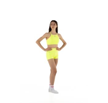 Shorts Wave Amarillo Fluo Chica