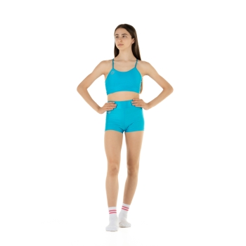 Conjunto deportivo para niña – Short + Top modelo Emma AZUL