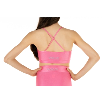 Conjunto deportivo para niña WAVE – Short + Top modelo Emma ROSA CARAMELO