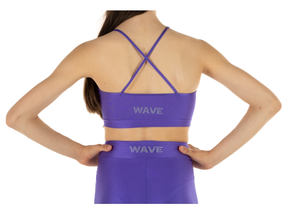 Conjunto deportivo para niña WAVE – Short + Top modelo Emma VIOLA