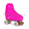 Cubre patines color Fucsia Fluo con Strass