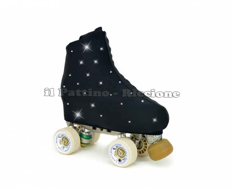 Cubre patines color negro con Strass