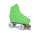 Cubre patines color verde con strass