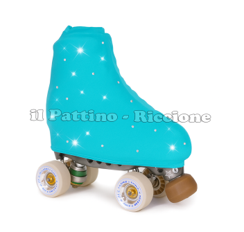Cubre patines color Turquesa con Strass