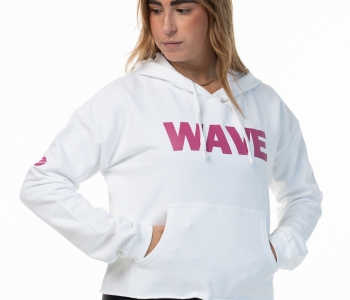 Sudadera Wave Blanca/Violeta