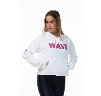 Sudadera Wave Blanca/Violeta
