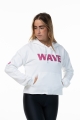 Sudadera Wave Blanca/Violeta