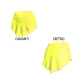 Falda por patinaje amarillo fluo con STRASS