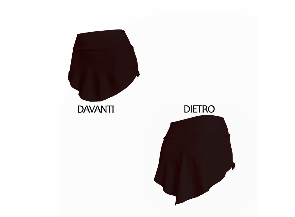 Falda por patinaje negro