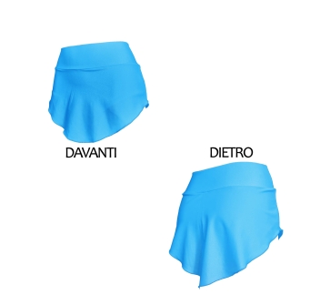 Falda patinadora turquesa