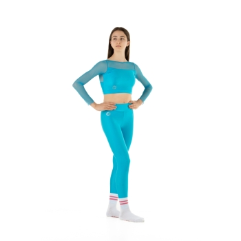 Leggings Wave Basic Fucsia Fluo Chica