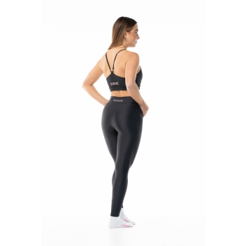 Leggings Wave Basic negro Mujer
