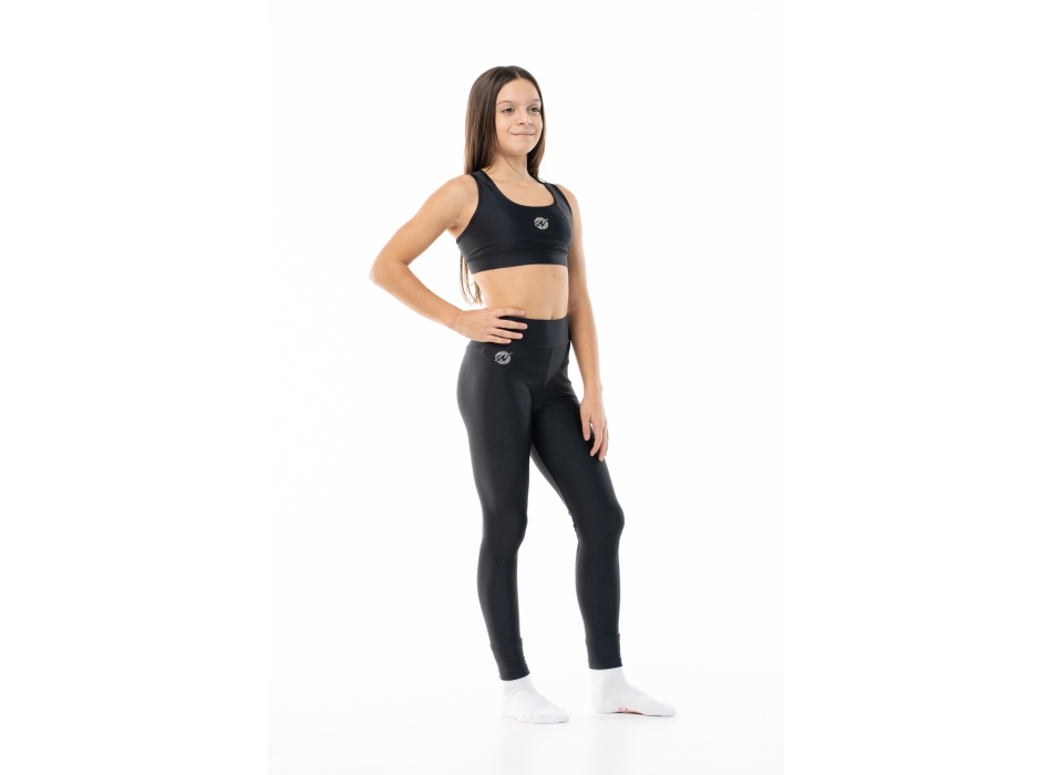 Leggings Wave Basic negro Mujer