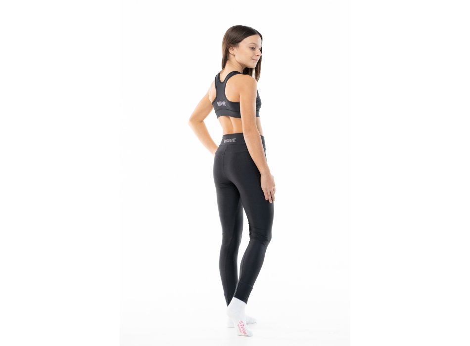 Leggings Wave Basic negro Mujer