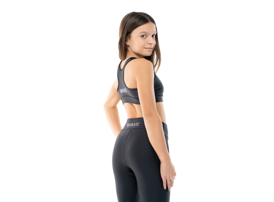 Leggings Wave Basic negro Mujer