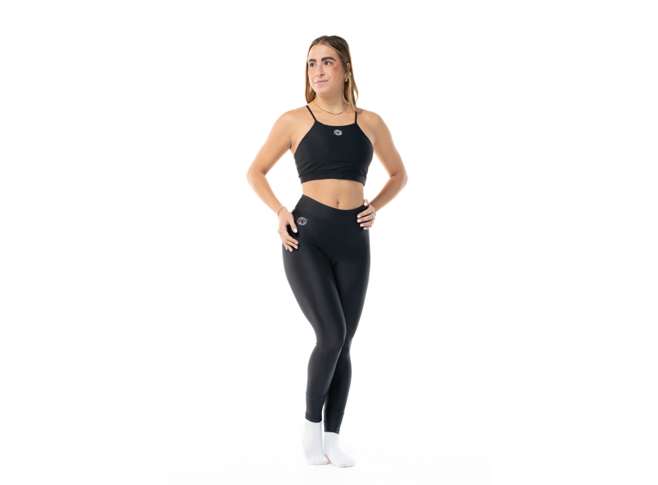 Leggings Wave Basic negro Mujer