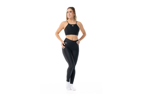 Leggings Wave Basic negro Mujer