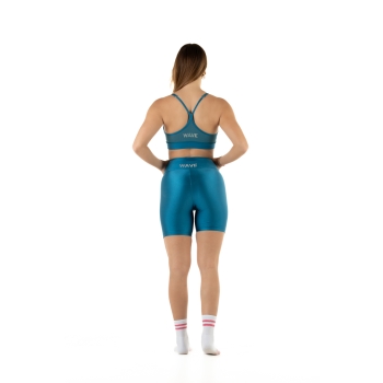 Pantalón corto Wave para mujer Azul Petróleo
