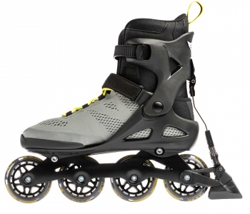 Patines en línea Rollerblade Macroblade 80 ABT plata / amarillo neon