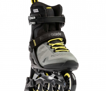 Patines en línea Rollerblade Macroblade 80 ABT plata / amarillo neon