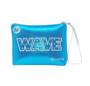 Pochette Wave - Plata Laminada Escritura Azul