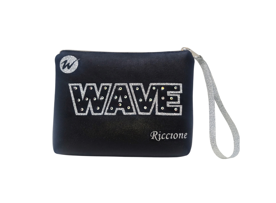 Pochette Wave - Efecto Cuero Negro