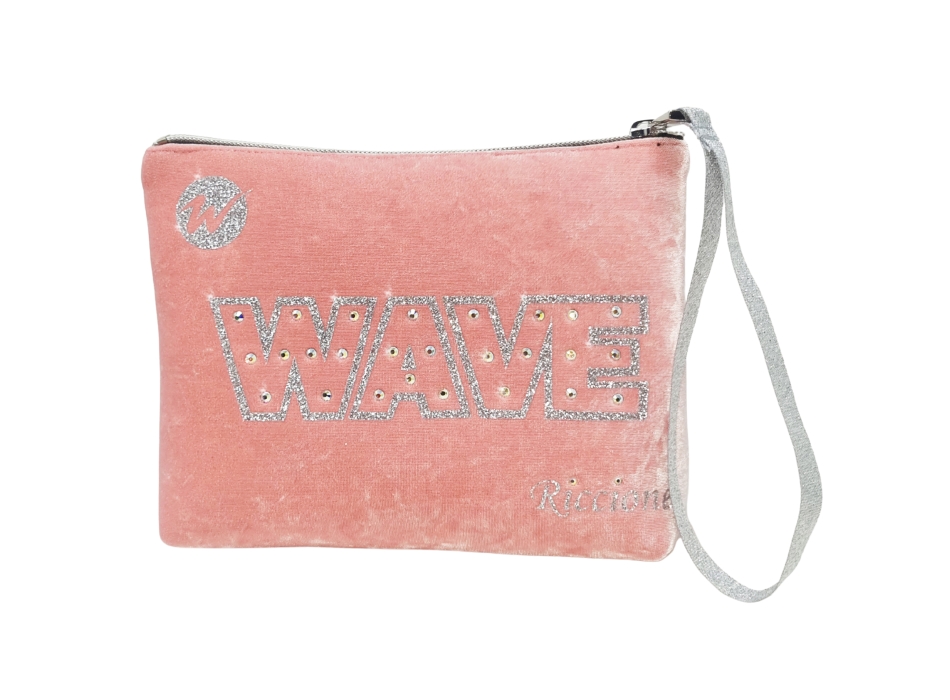 Pochette Wave - Terciopelo negro