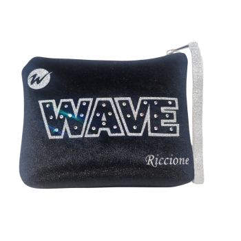 Pochette Wave - Terciopelo negro