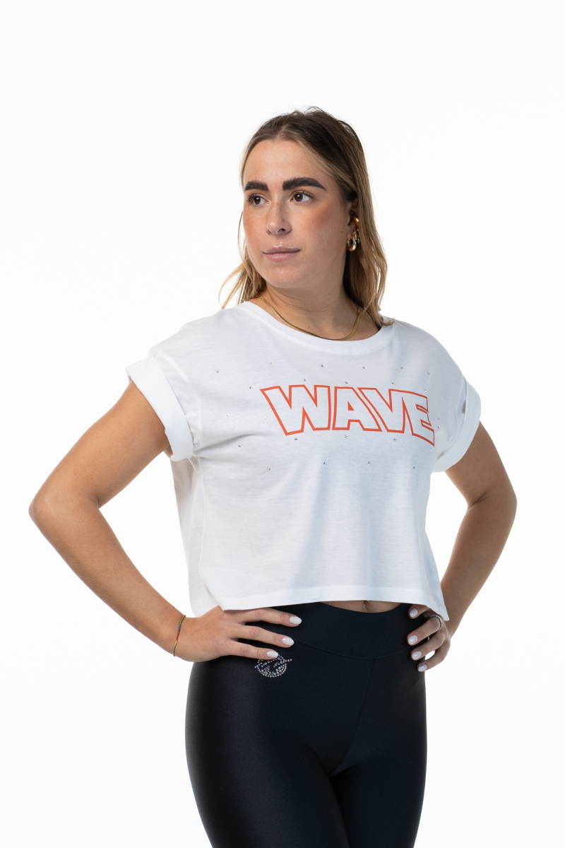 T Shirt Wave Blanca