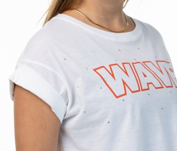 T Shirt Wave Blanca