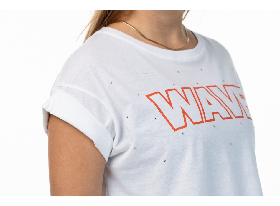 T Shirt Wave Blanca