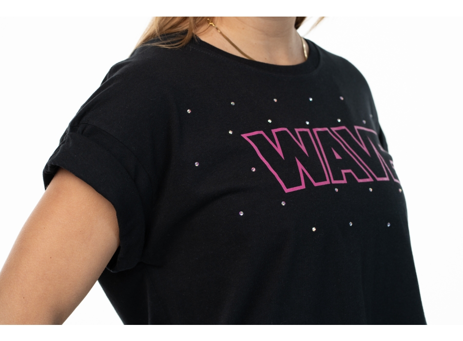 T Shirt Wave Negra
