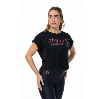T Shirt Wave Negra