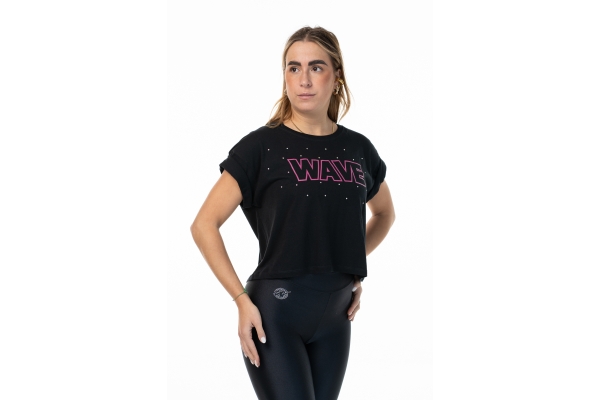 T Shirt Wave Negra