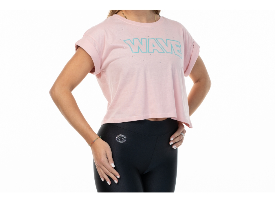 T Shirt Wave Rosa