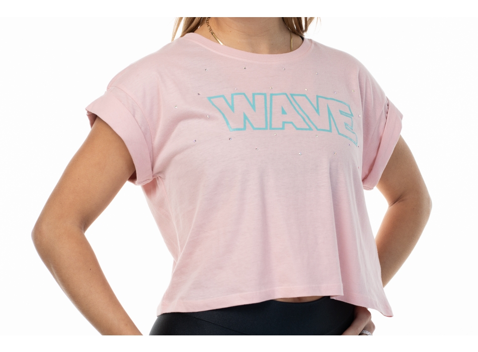 T Shirt Wave Rosa