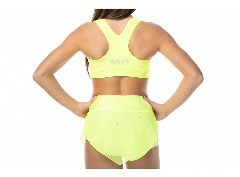 Top deportivo Wave modelo America Chica Amarillo