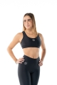 Top deportivo Wave modelo America Mujer Negro