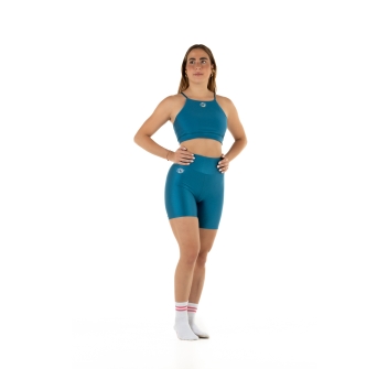 Top deportivo Wave modelo Asia Mujer Azul Petróleo