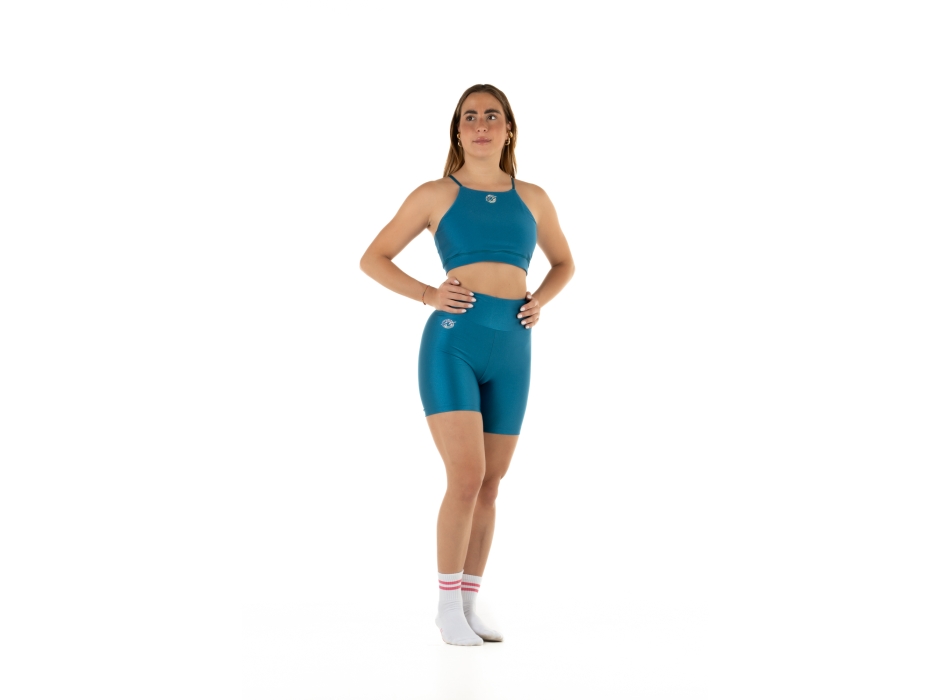 Top deportivo Wave modelo Asia Mujer Azul Petróleo