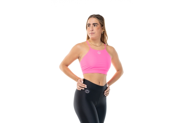 Top deportivo Wave modelo Asia Mujer Rosa
